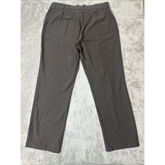 Eileen Fisher Pull On Pants 2 Pockets Brown Viscose Blend XL - Picture 10 of 14